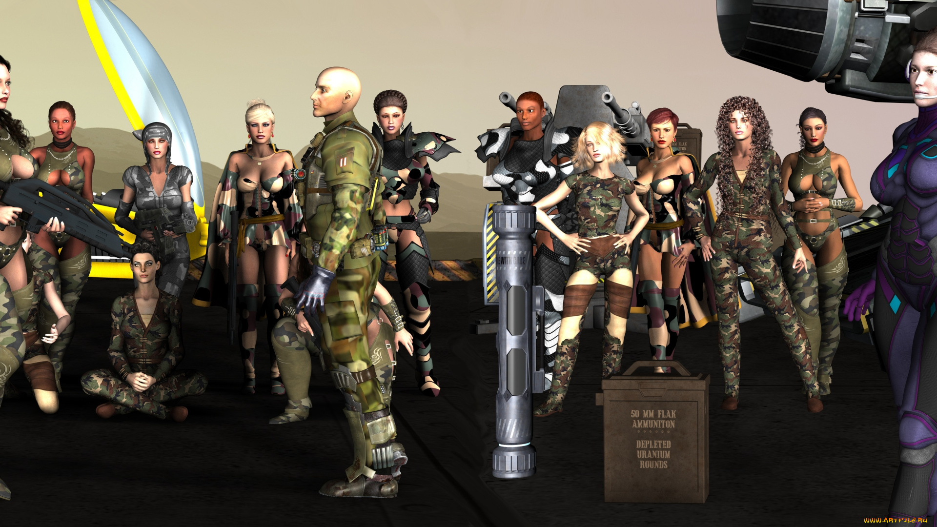 3д, графика, фантазия, , fantasy, девушки, мужчины