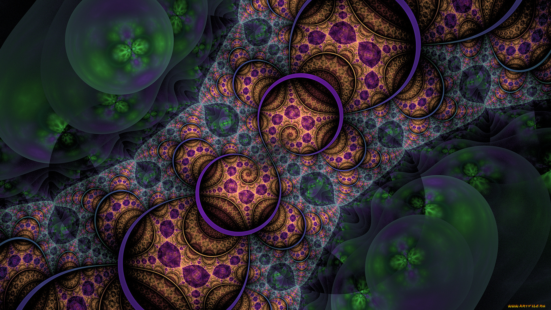 3д, графика, фракталы, , fractal, фон, цвета, узор