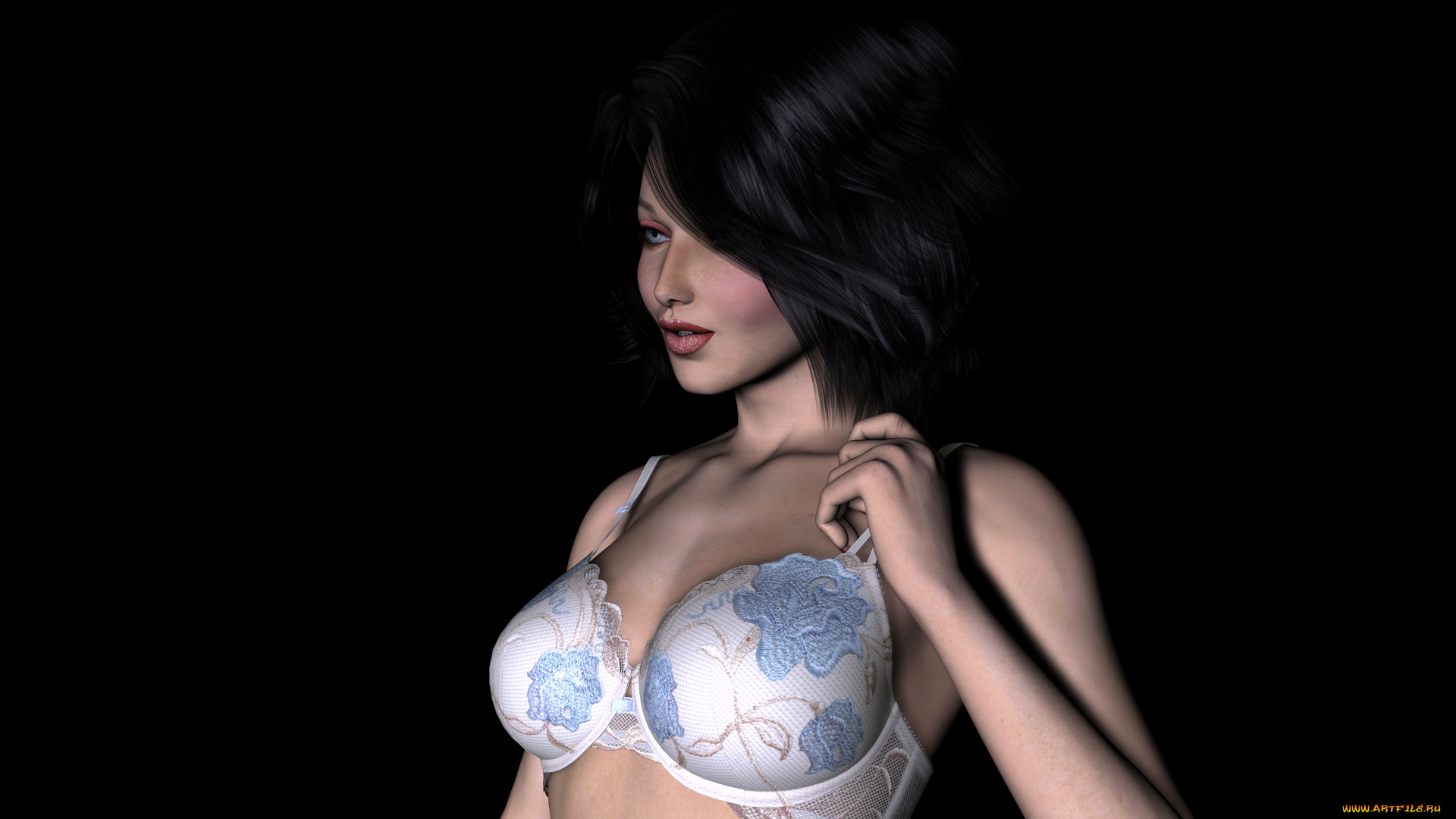 3д, графика, люди, , people, фон, взгляд, девушка