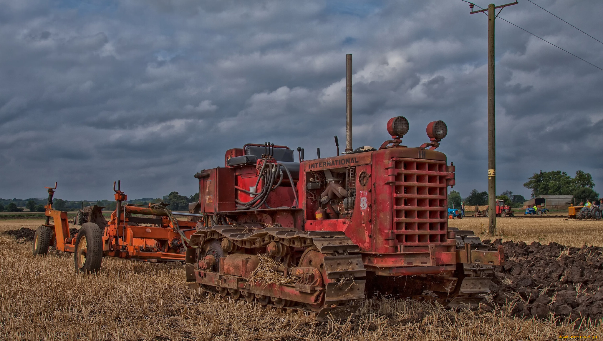 техника, тракторы, на, гусенецах, трактор