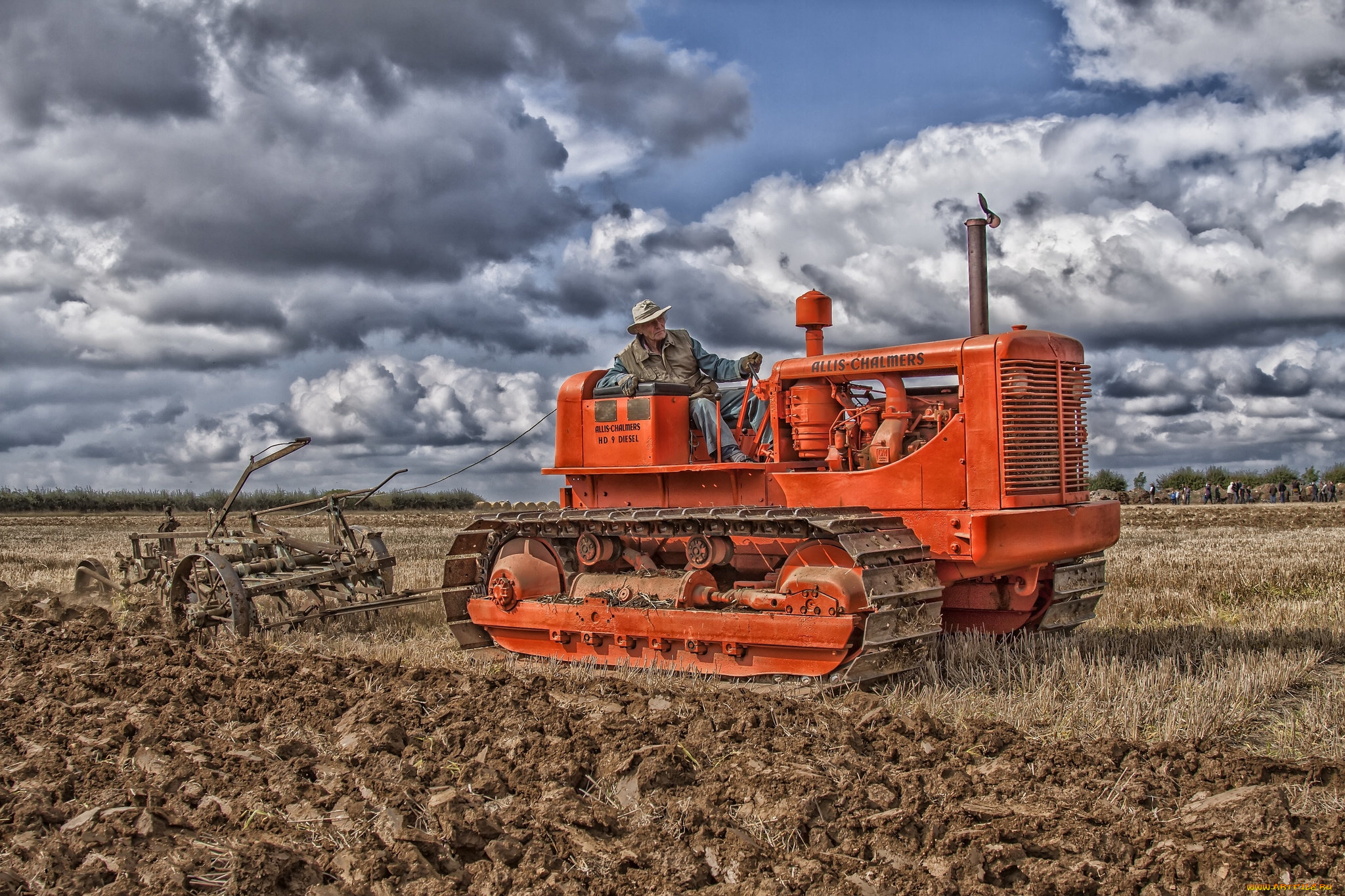 техника, тракторы, на, гусенецах, трактор