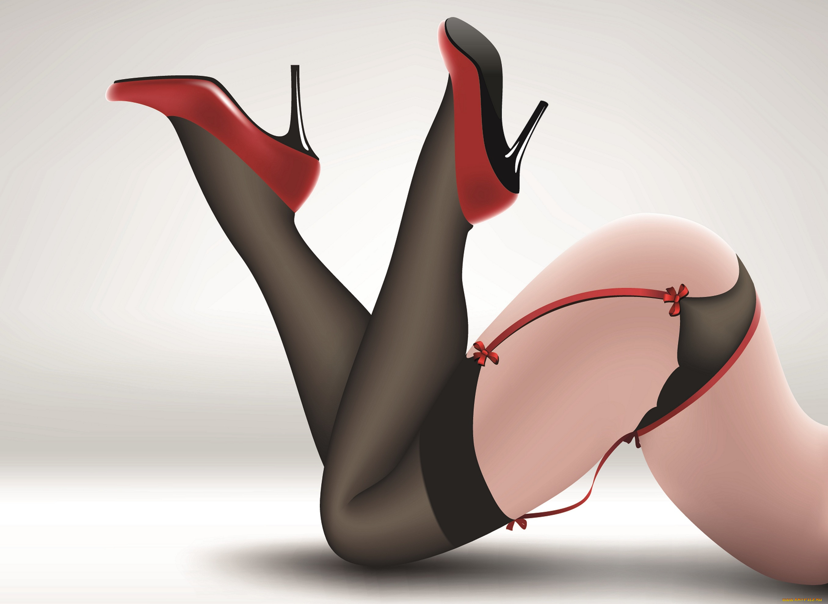 векторная, графика, девушки, каблуки, ножки, вектор, эротика, девушка