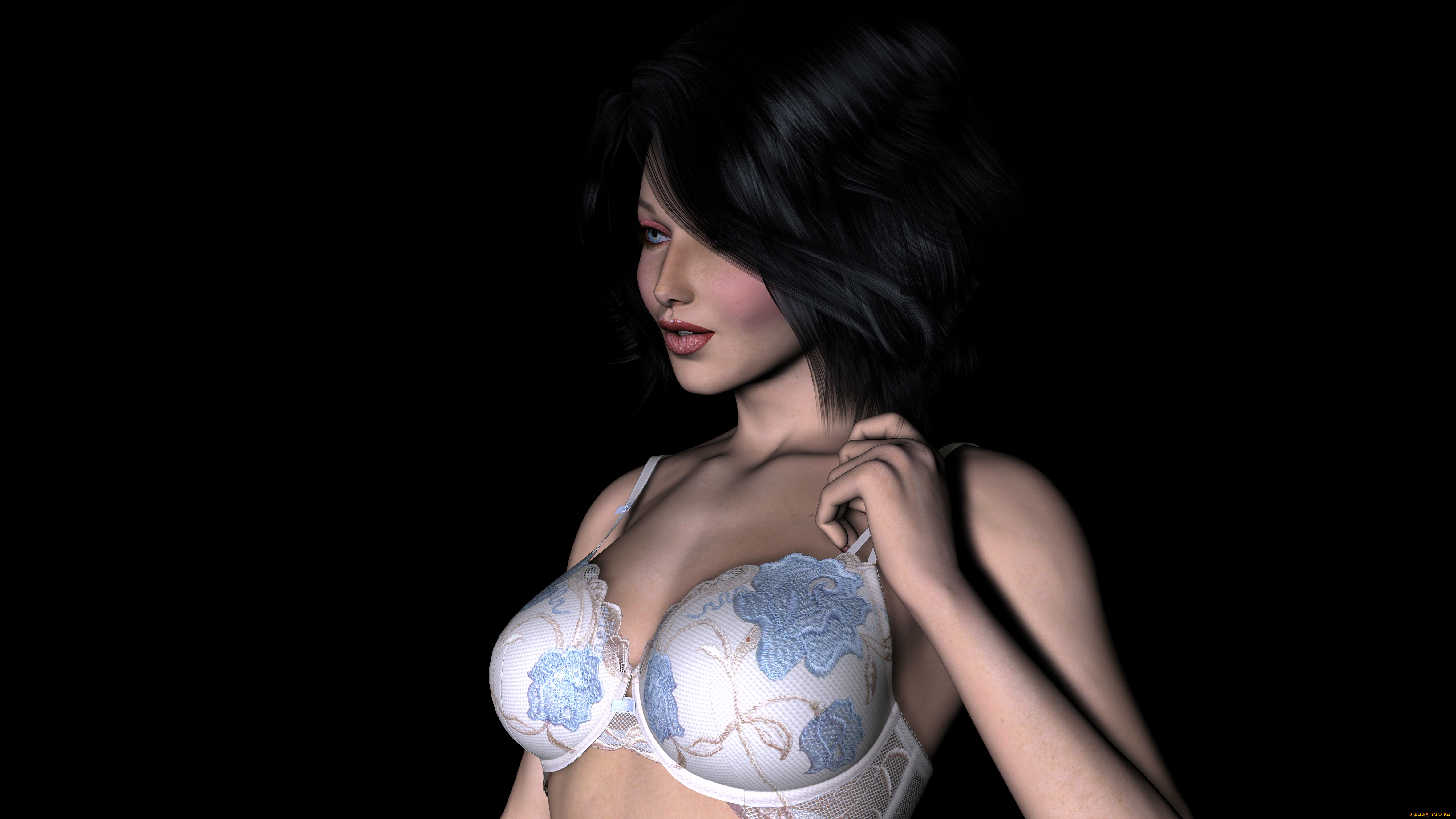 3д, графика, люди, , people, фон, взгляд, девушка