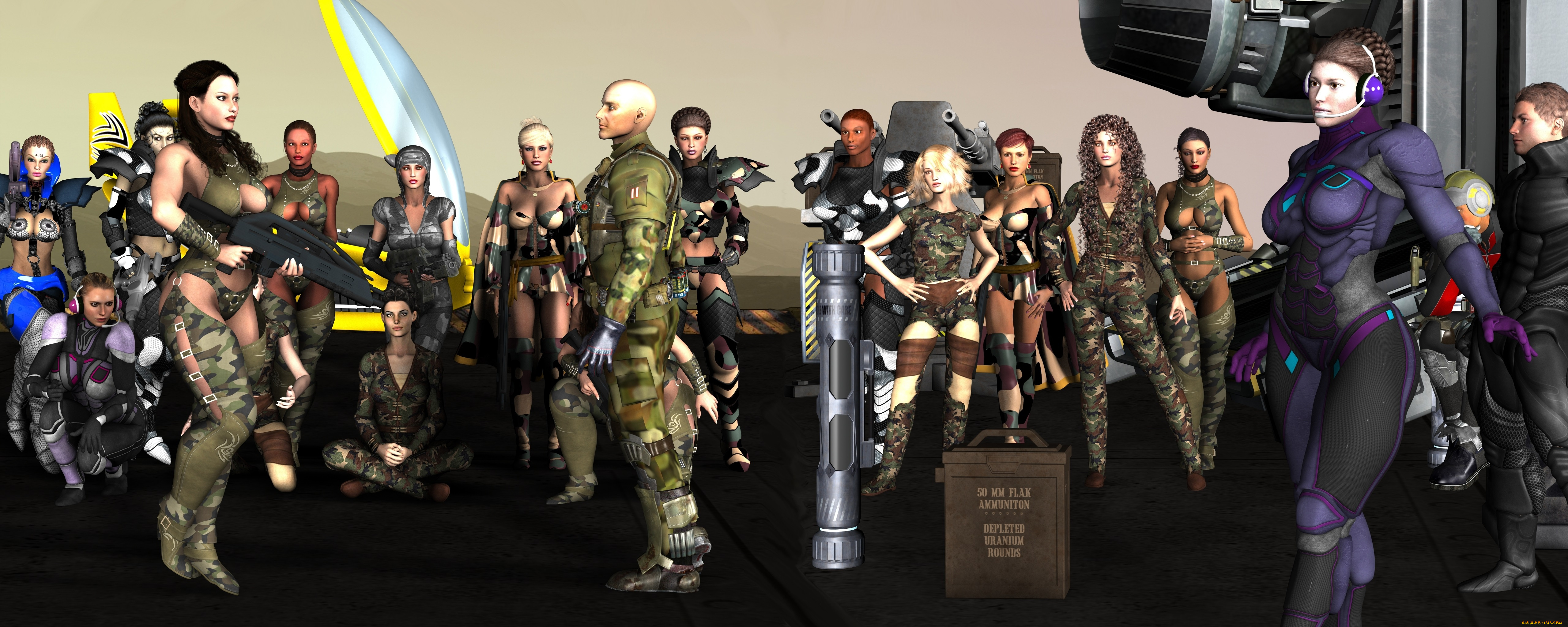 3д, графика, фантазия, , fantasy, девушки, мужчины