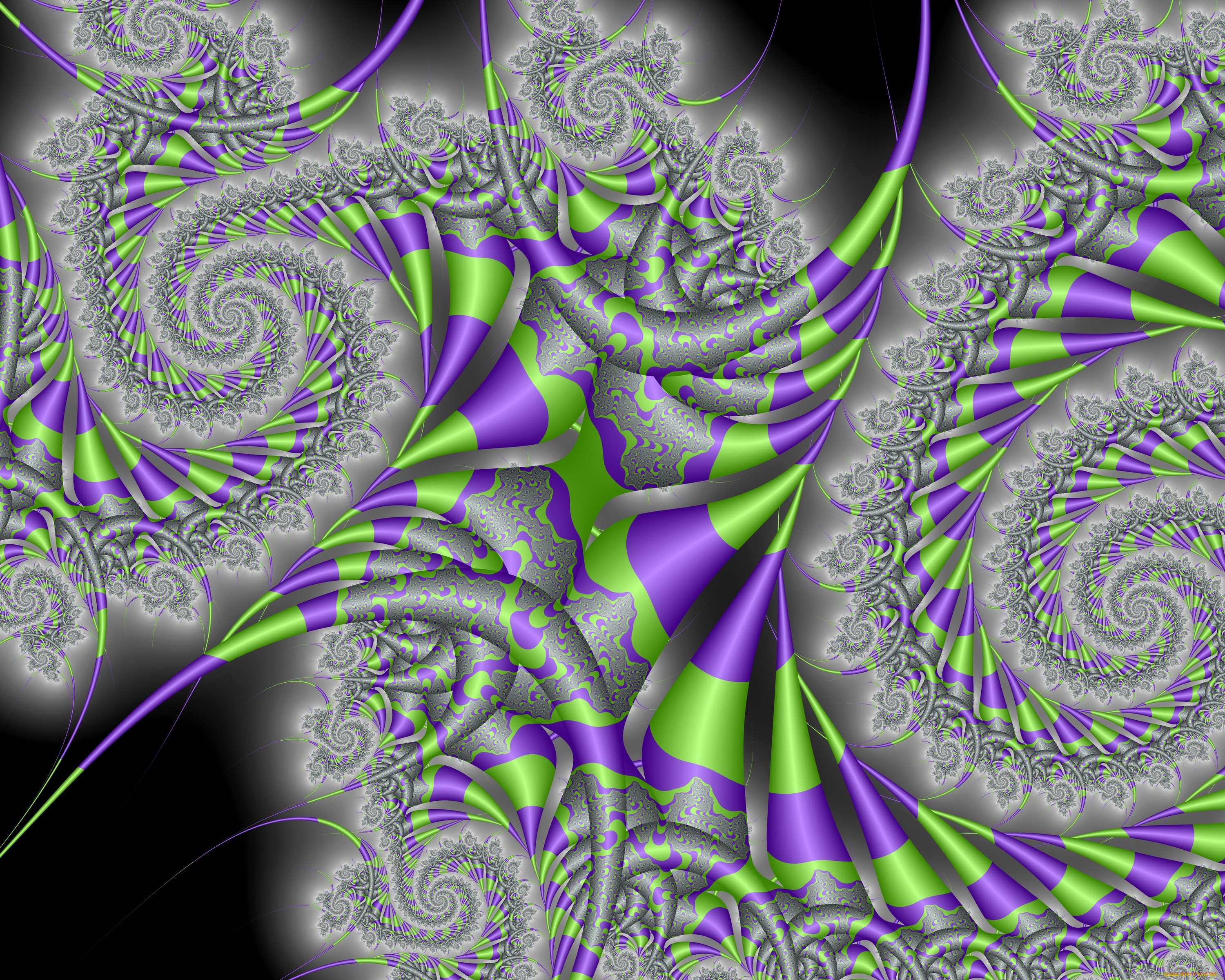 3д, графика, фантазия, , fantasy, цвета, фон, узор