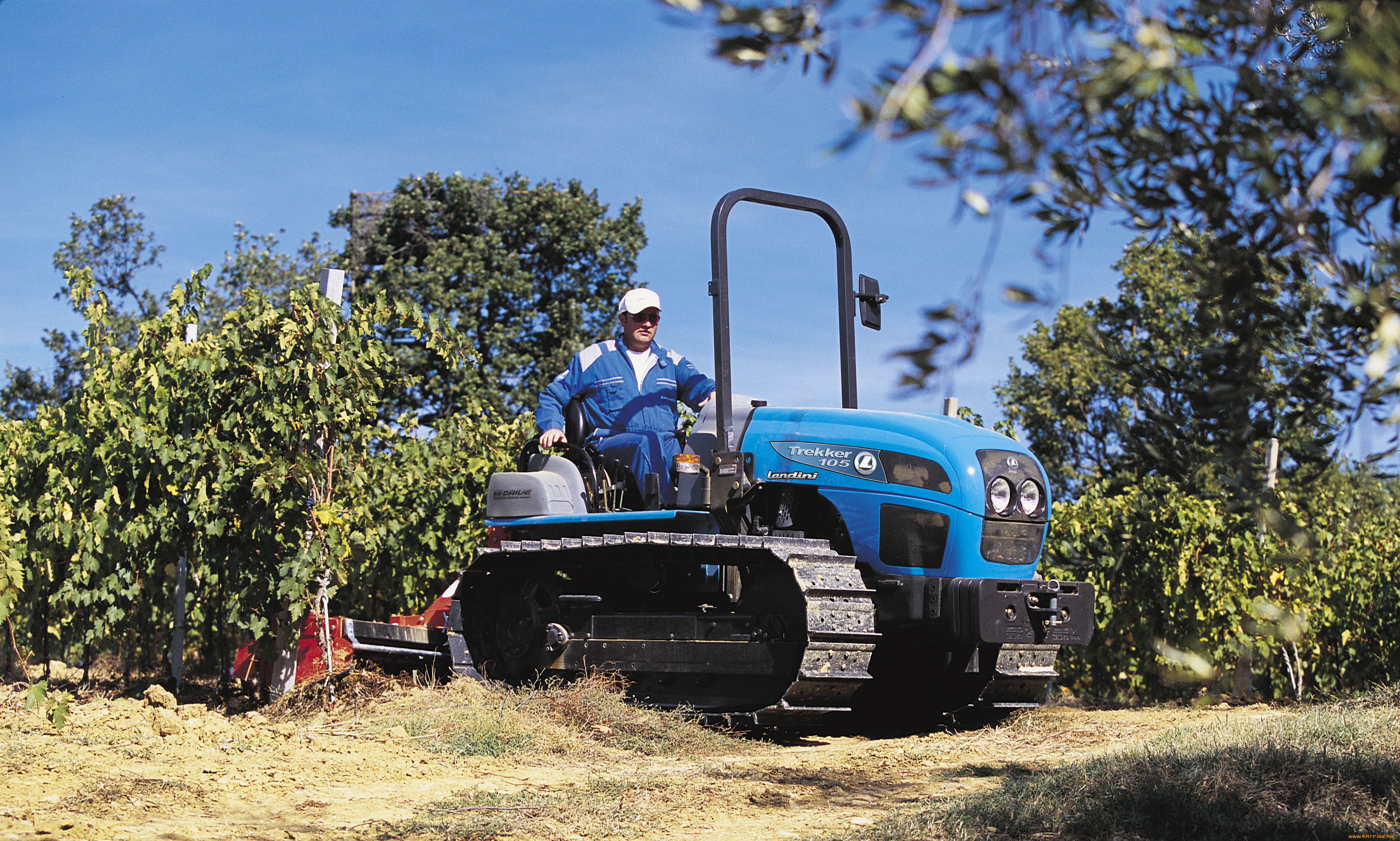 техника, тракторы, на, гусенецах, landini