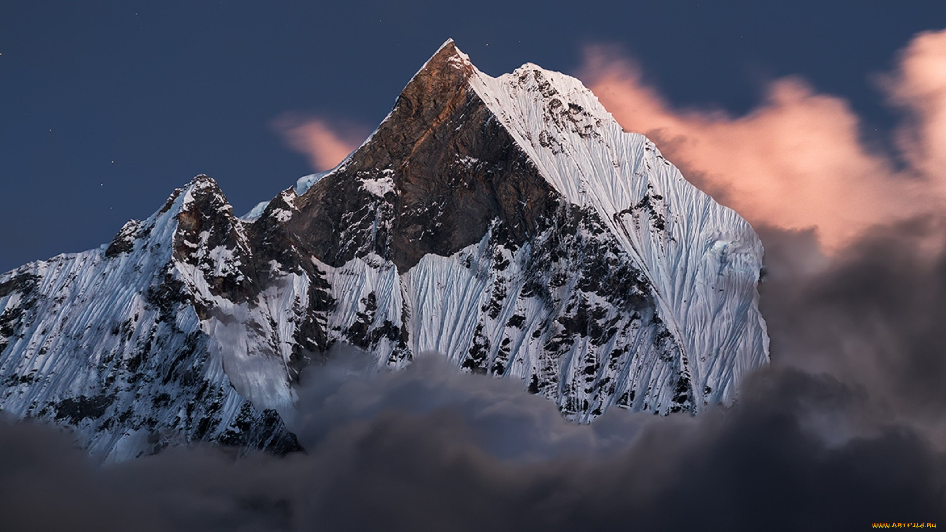 природа, горы, непал, мачапучаре, гималаи, александр, Чазов, вершина, непокоренная
