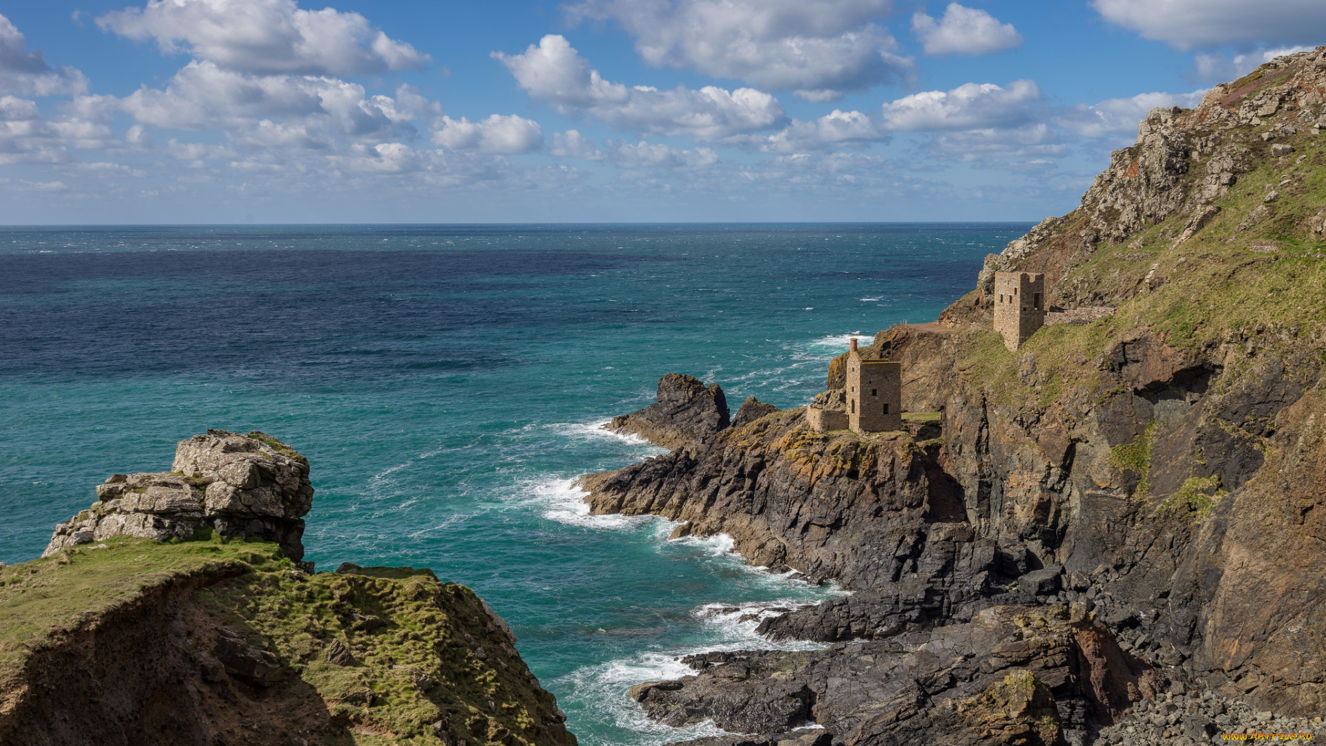 природа, побережье, простор