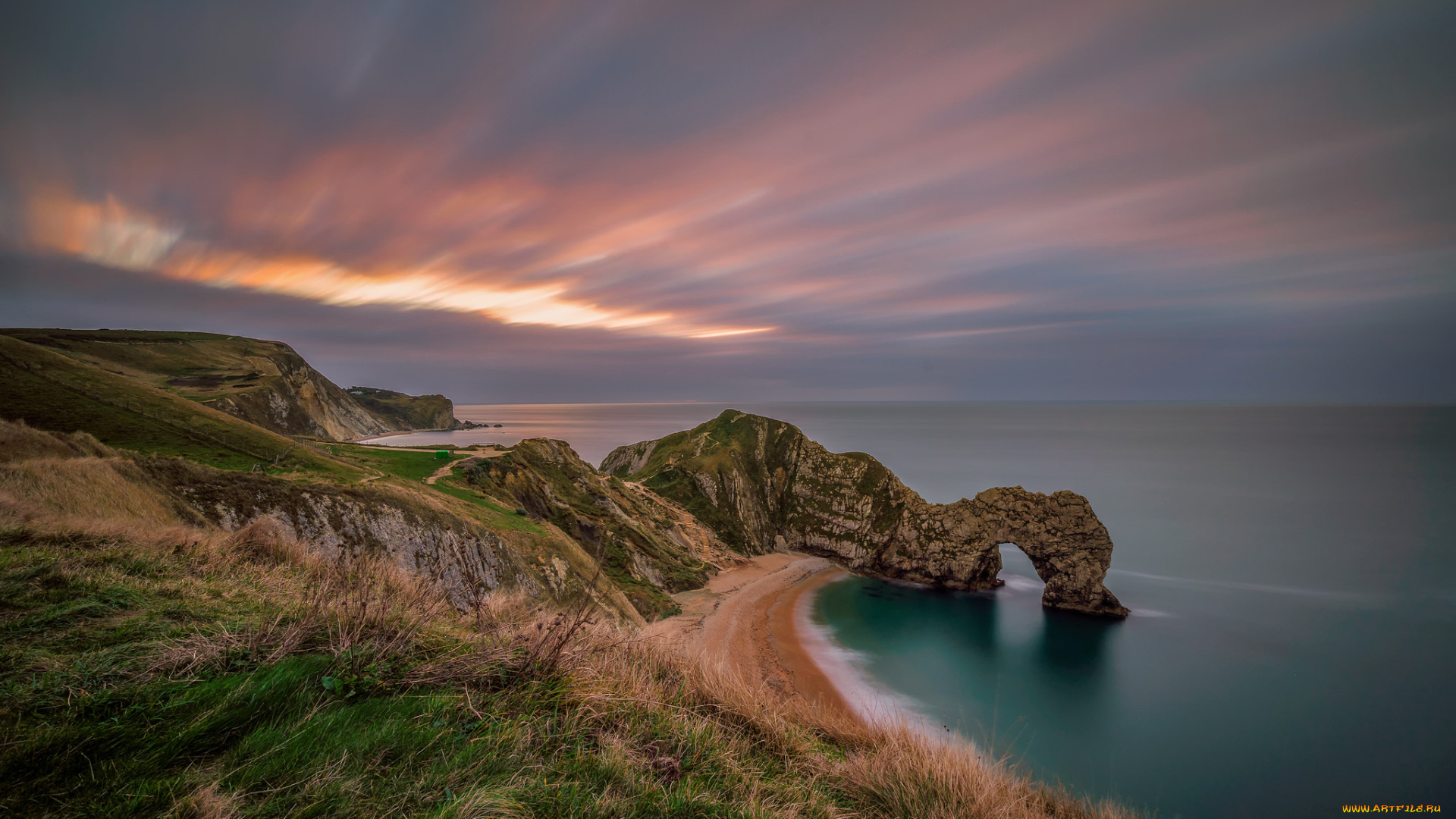 природа, побережье, простор