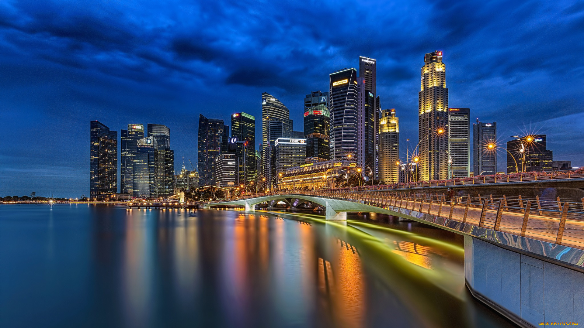 singapore, города, сингапур, , сингапур, панорама