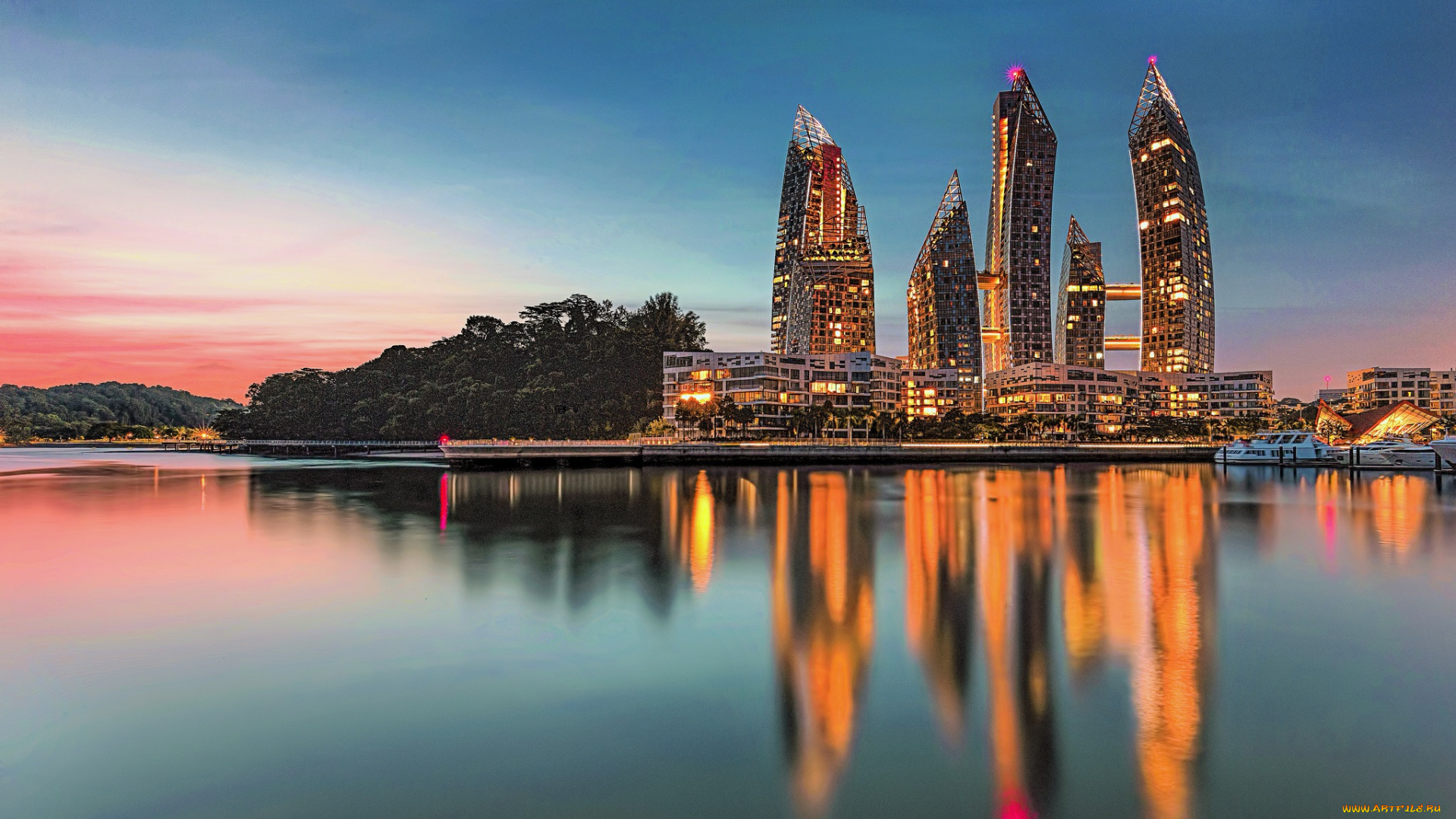 singapore, города, сингапур, , сингапур, панорама