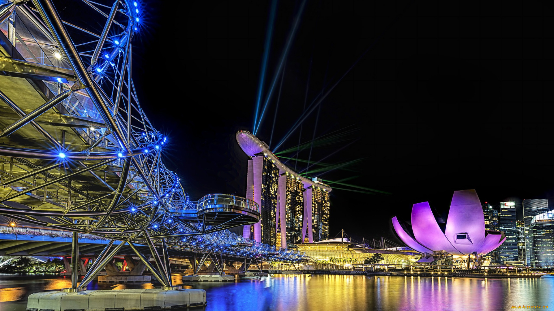 singapore, города, сингапур, , сингапур, панорама