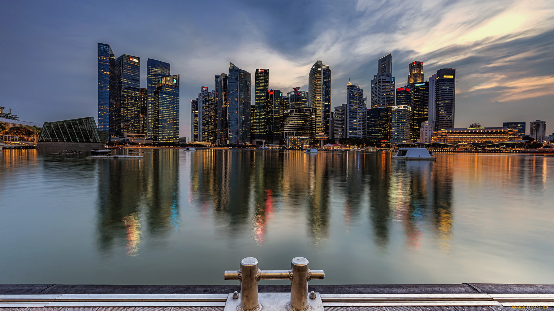 singapore, города, сингапур, , сингапур, панорама