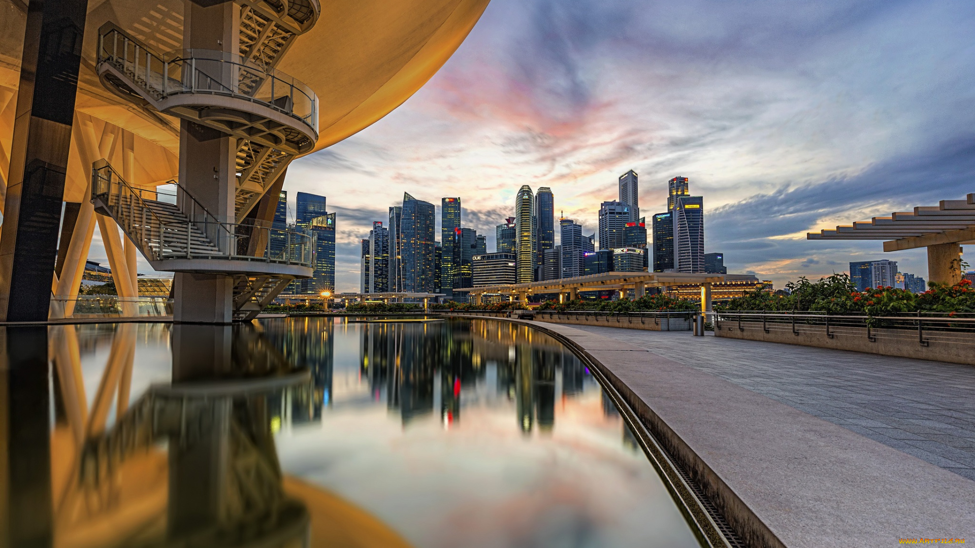 singapore, города, сингапур, , сингапур, панорама