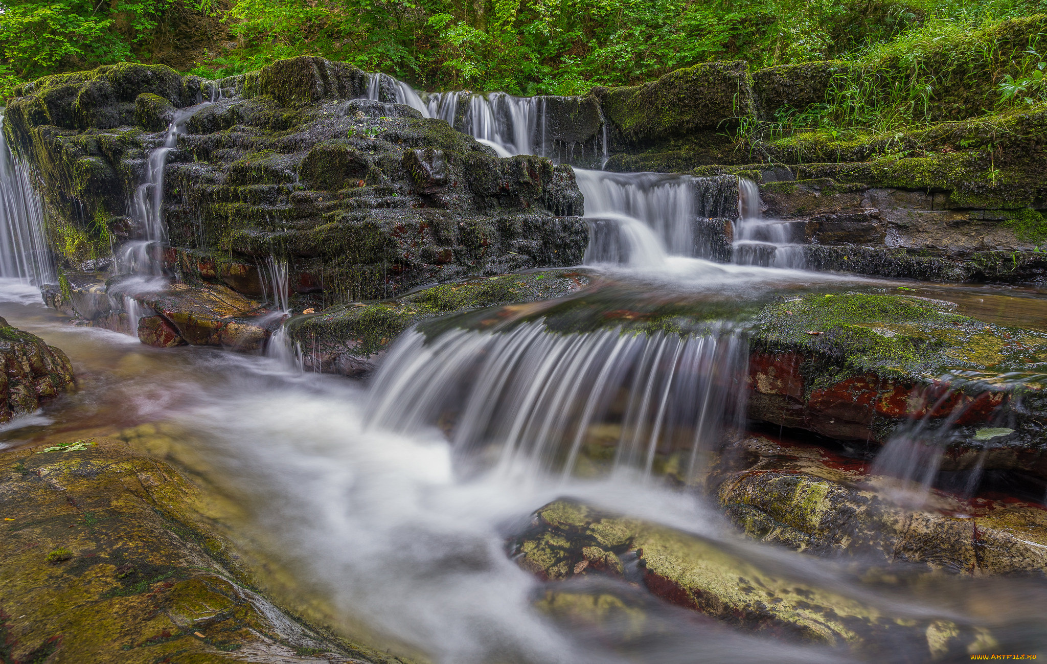 природа, водопады, простор