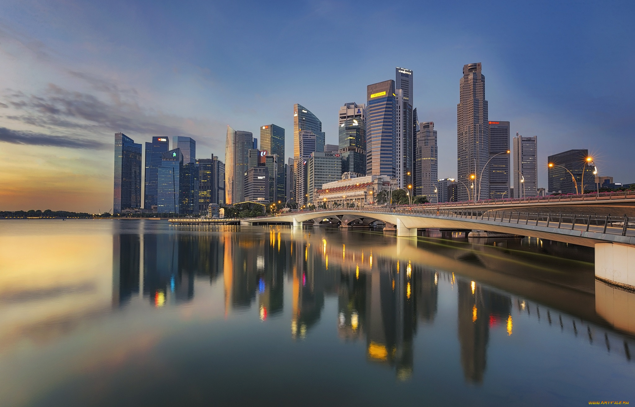 singapore, города, сингапур, , сингапур, панорама