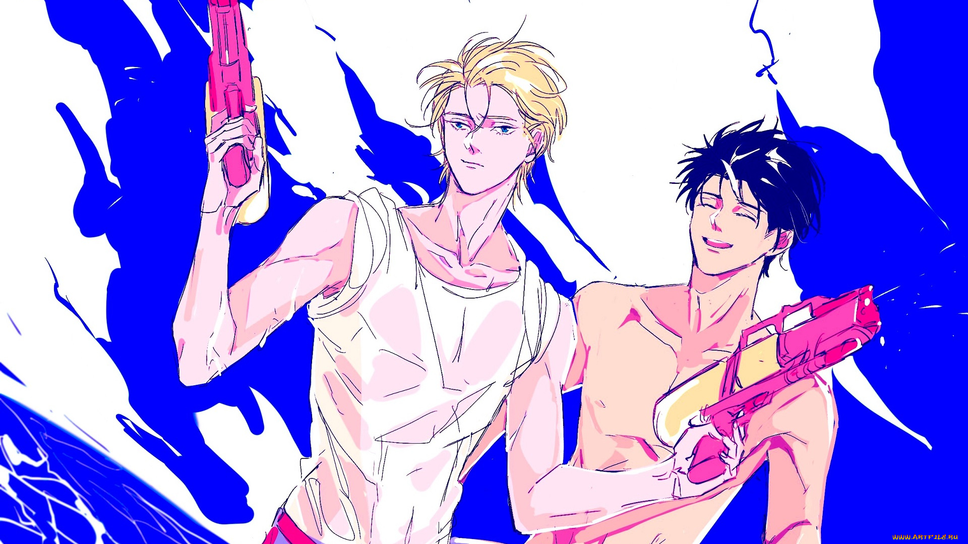 аниме, banana, fish, банановая, рыба