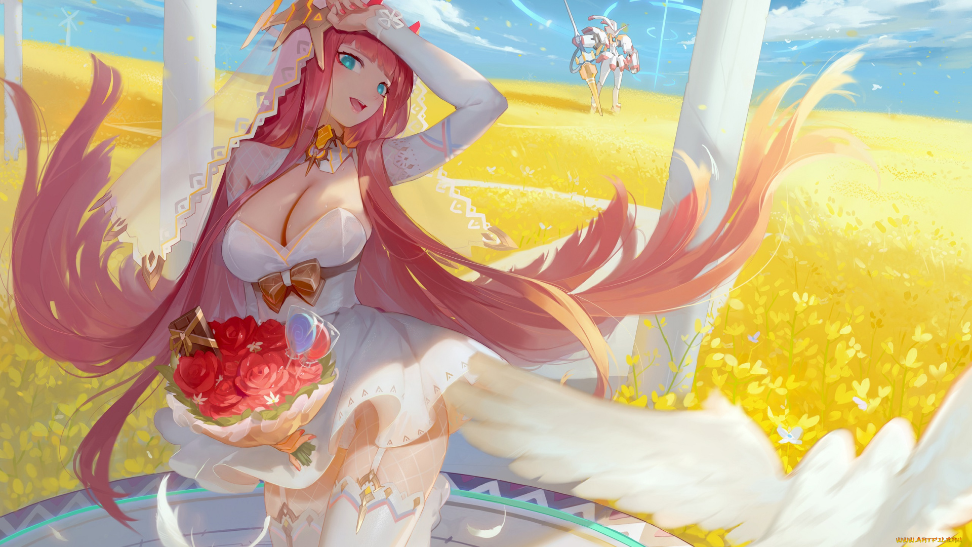 аниме, darling, in, the, frankxx, девушка