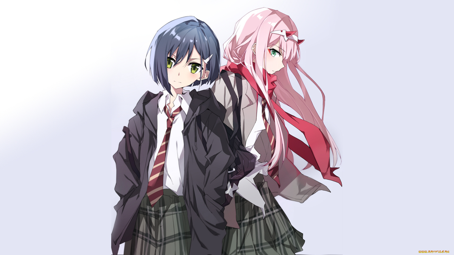 аниме, darling, in, the, frankxx, девушки