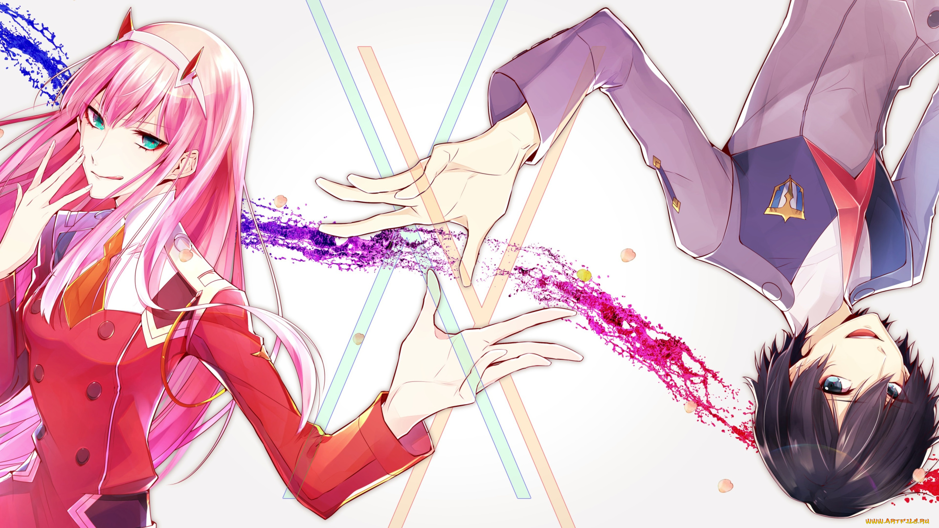 аниме, darling, in, the, frankxx, хиро, 002