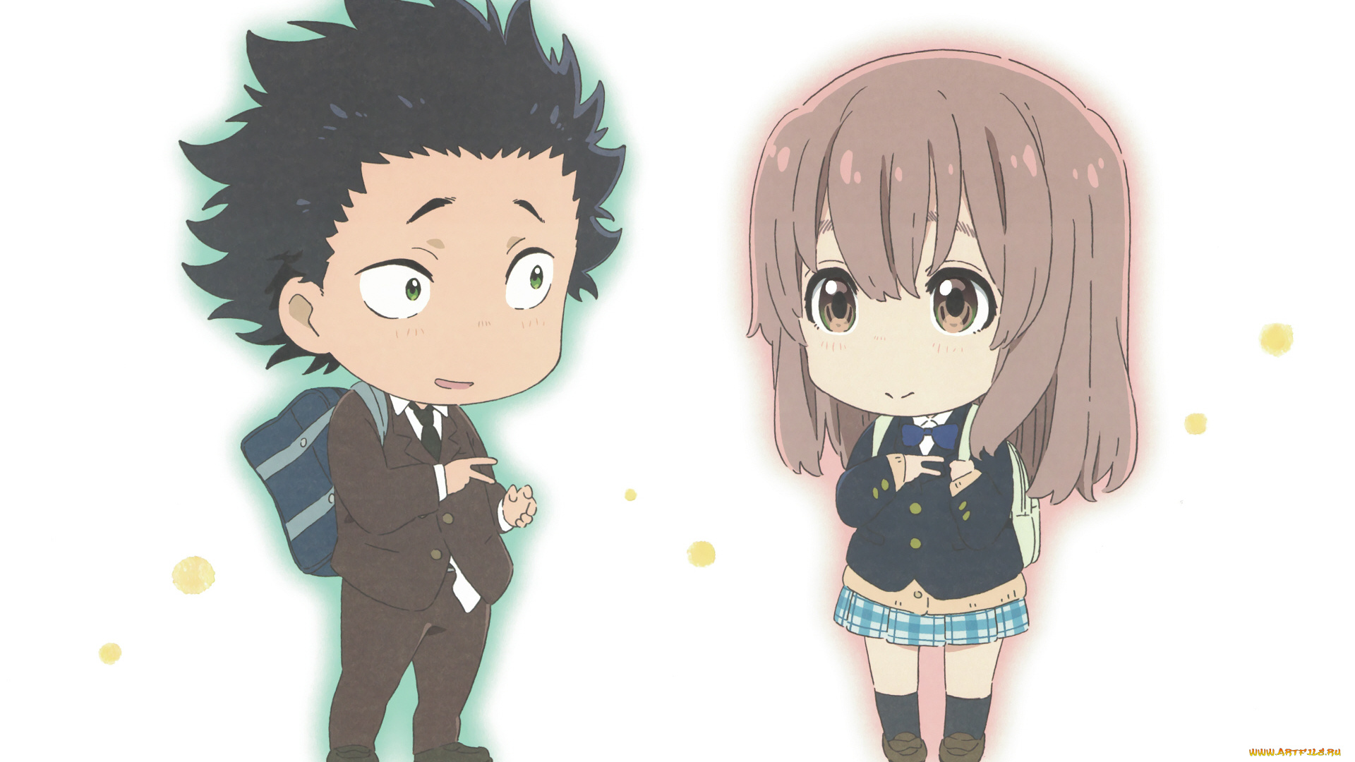 аниме, koe, no, katachi, форма, голоса