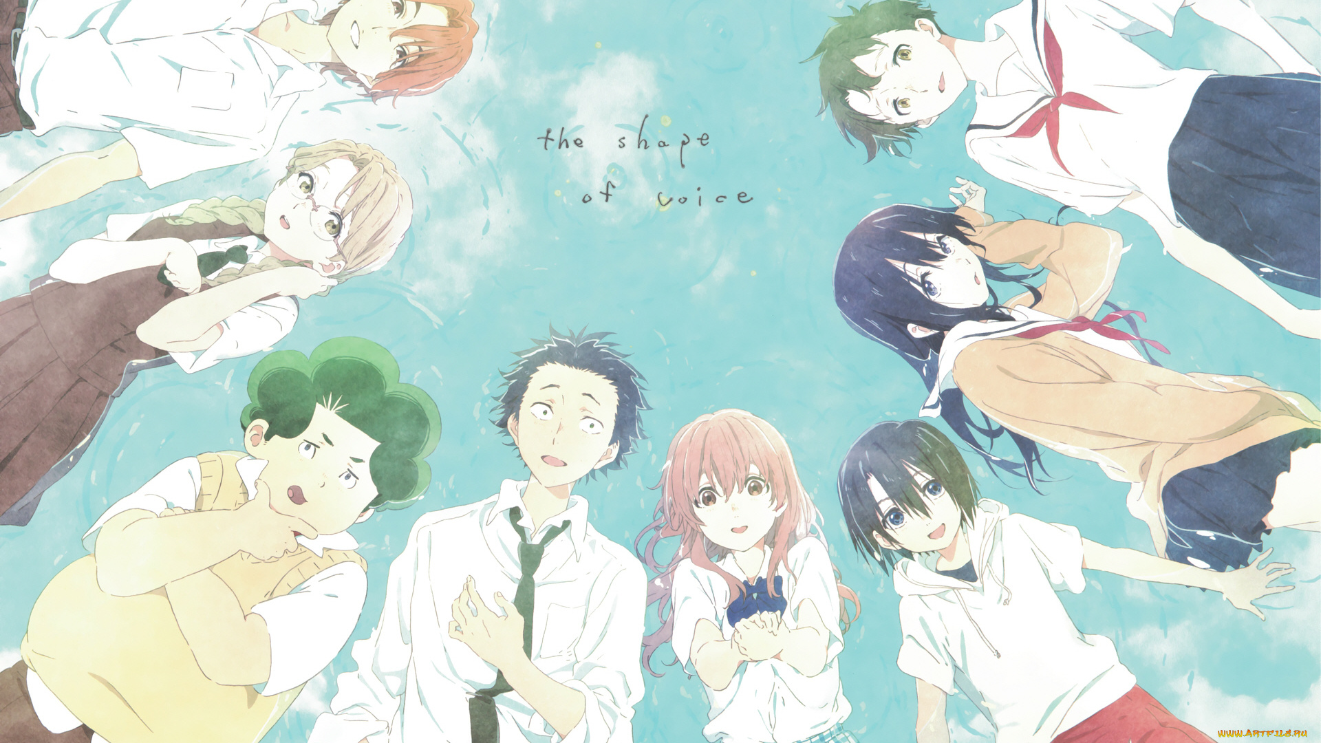 аниме, koe, no, katachi, форма, голоса