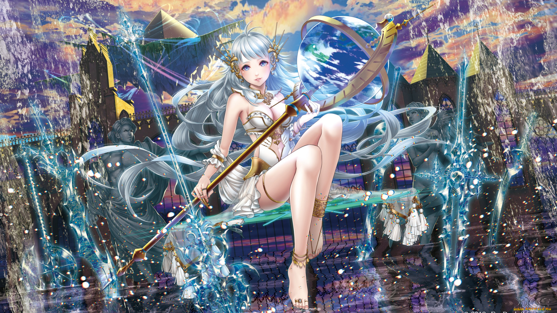 аниме, магия, , колдовство, , halloween, девушка