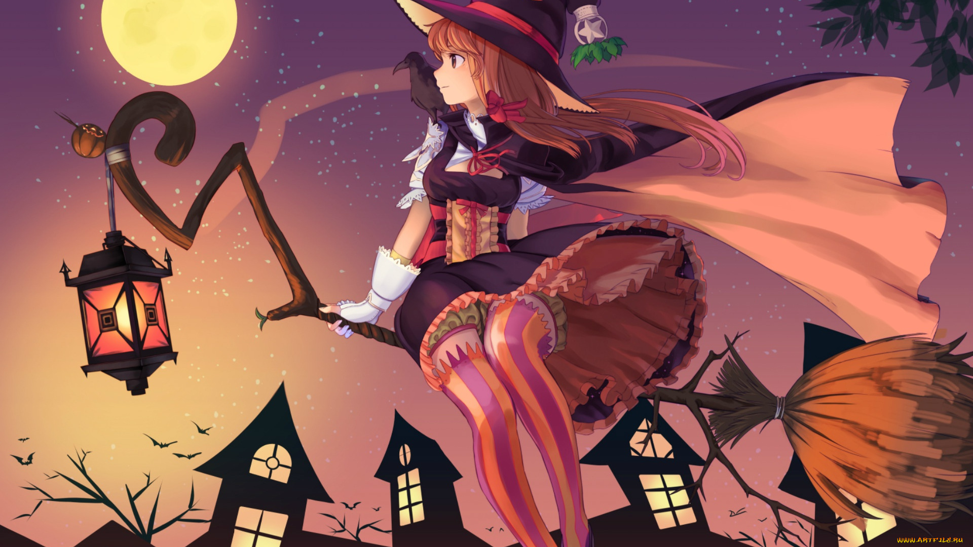 аниме, магия, , колдовство, , halloween, хеллоуин