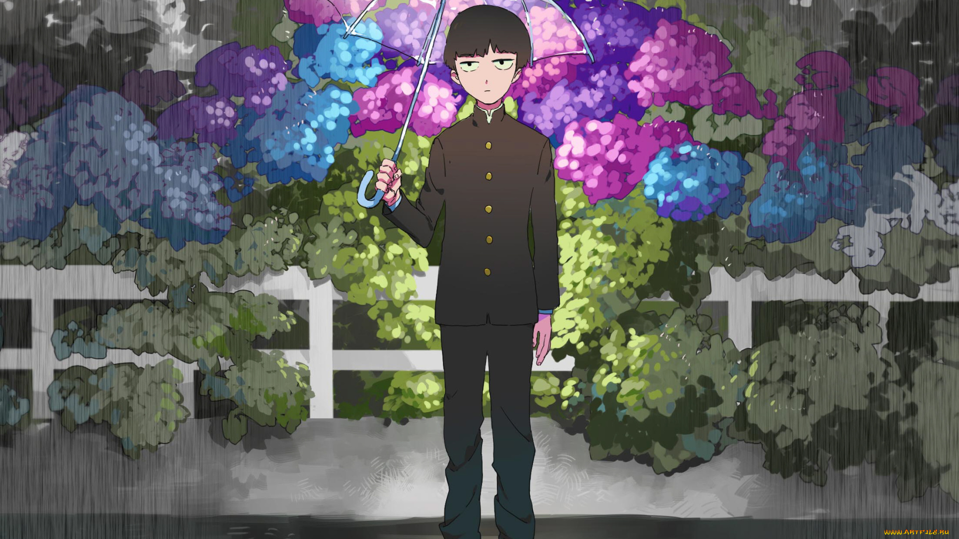 аниме, mob, psycho, 100, парень