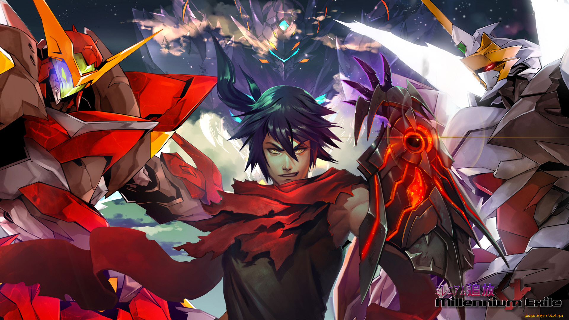 аниме, mobile, suit, gundam, парень, роботы