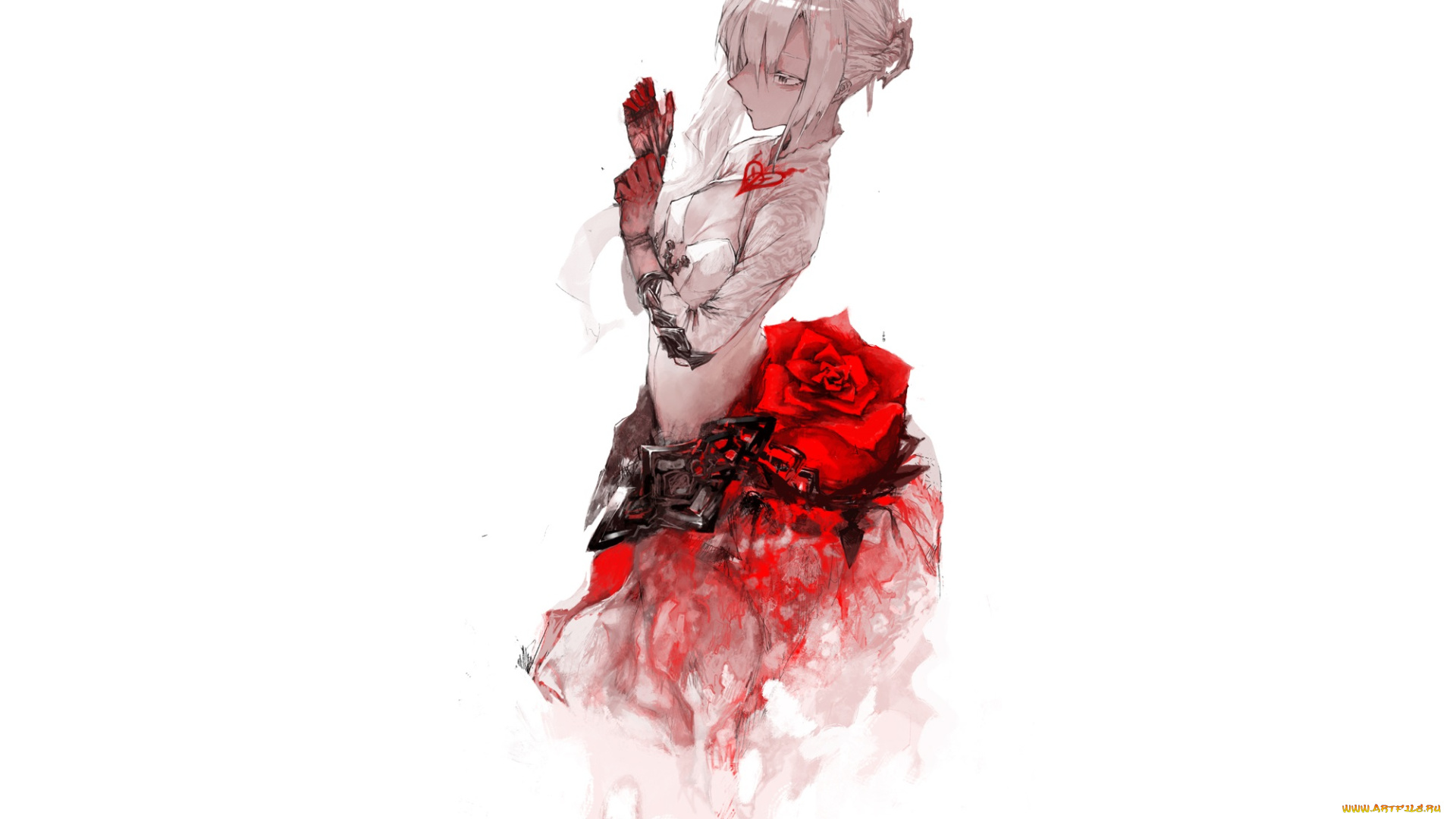 аниме, sinoalice, девушка