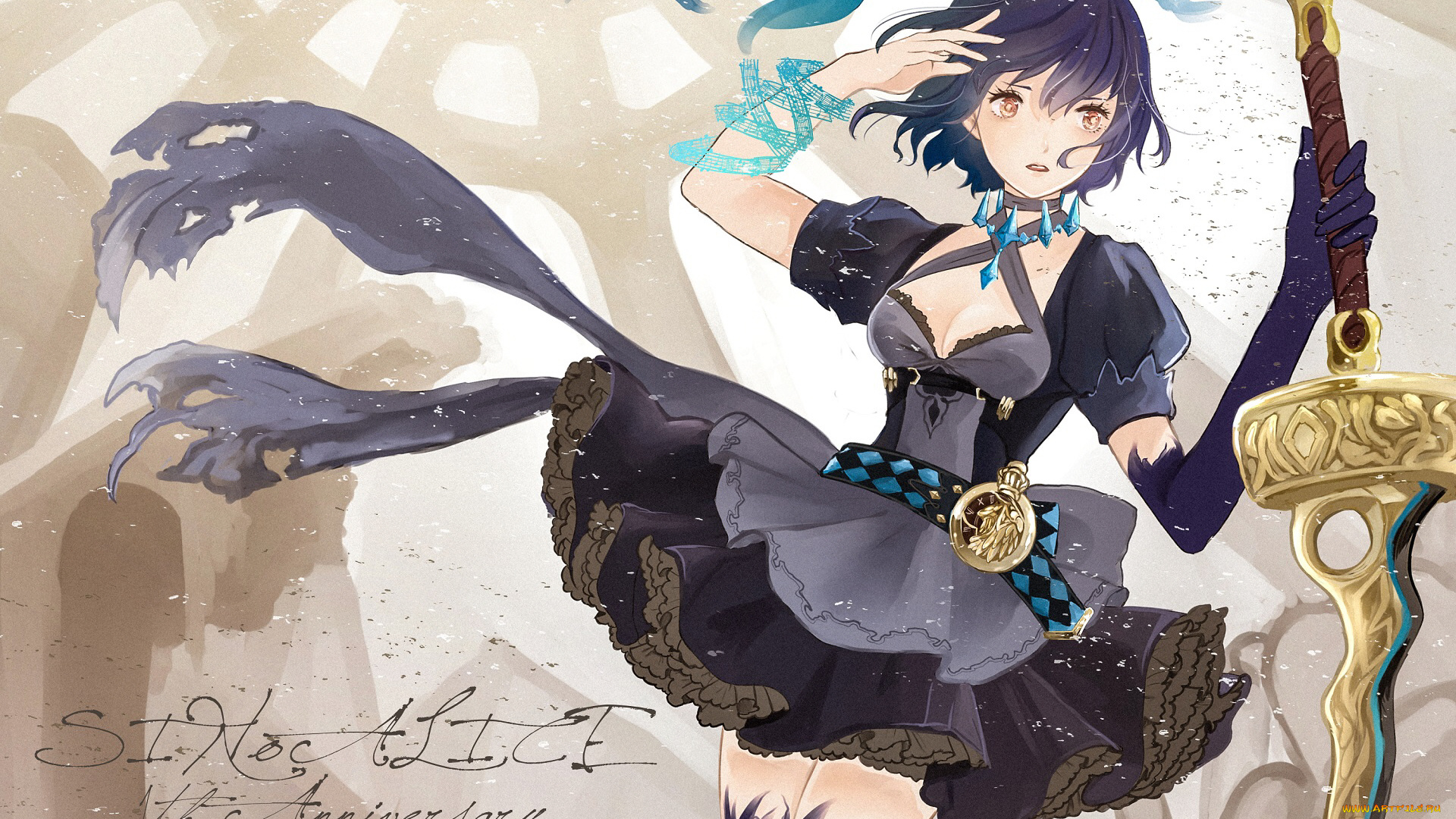 аниме, sinoalice, девушка