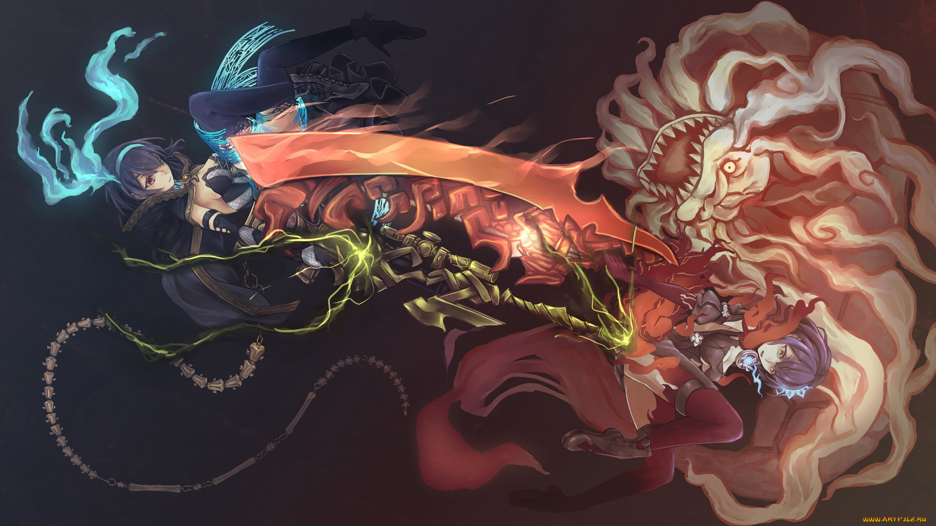 аниме, sinoalice, девушки