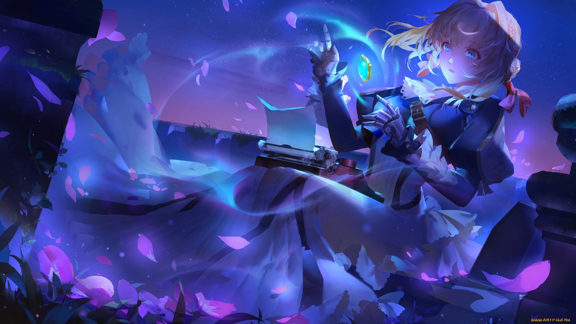 аниме, violet, evergarden, девушка