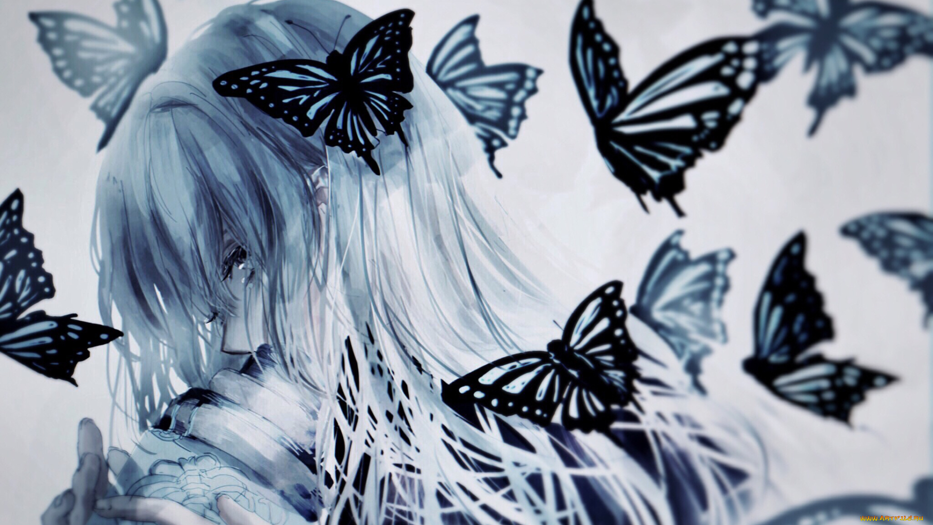 аниме, животные, , существа, девушка