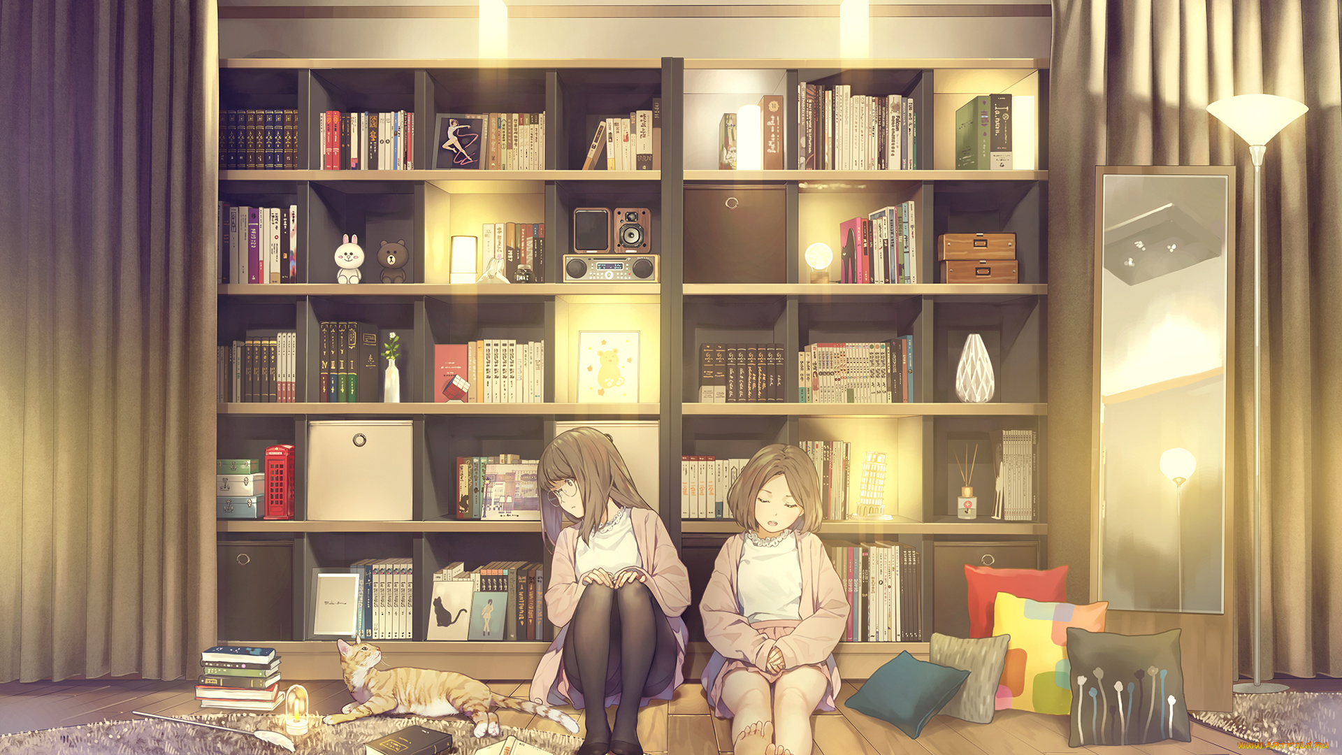 аниме, животные, , существа, девушки