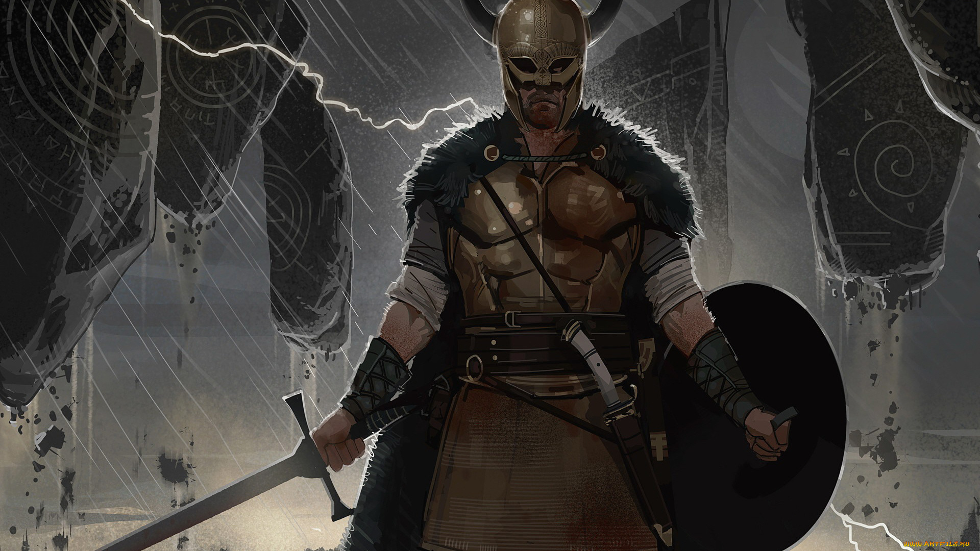 фэнтези, люди, воин