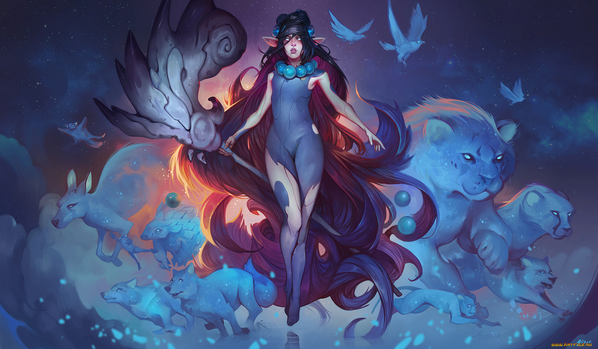 фэнтези, эльфы, девушка