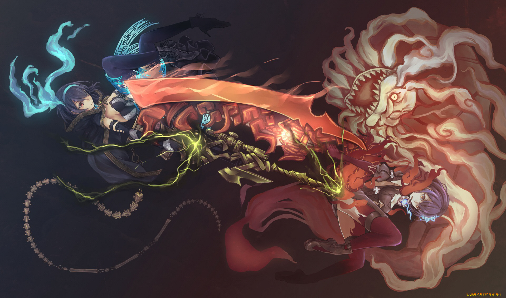 аниме, sinoalice, девушки