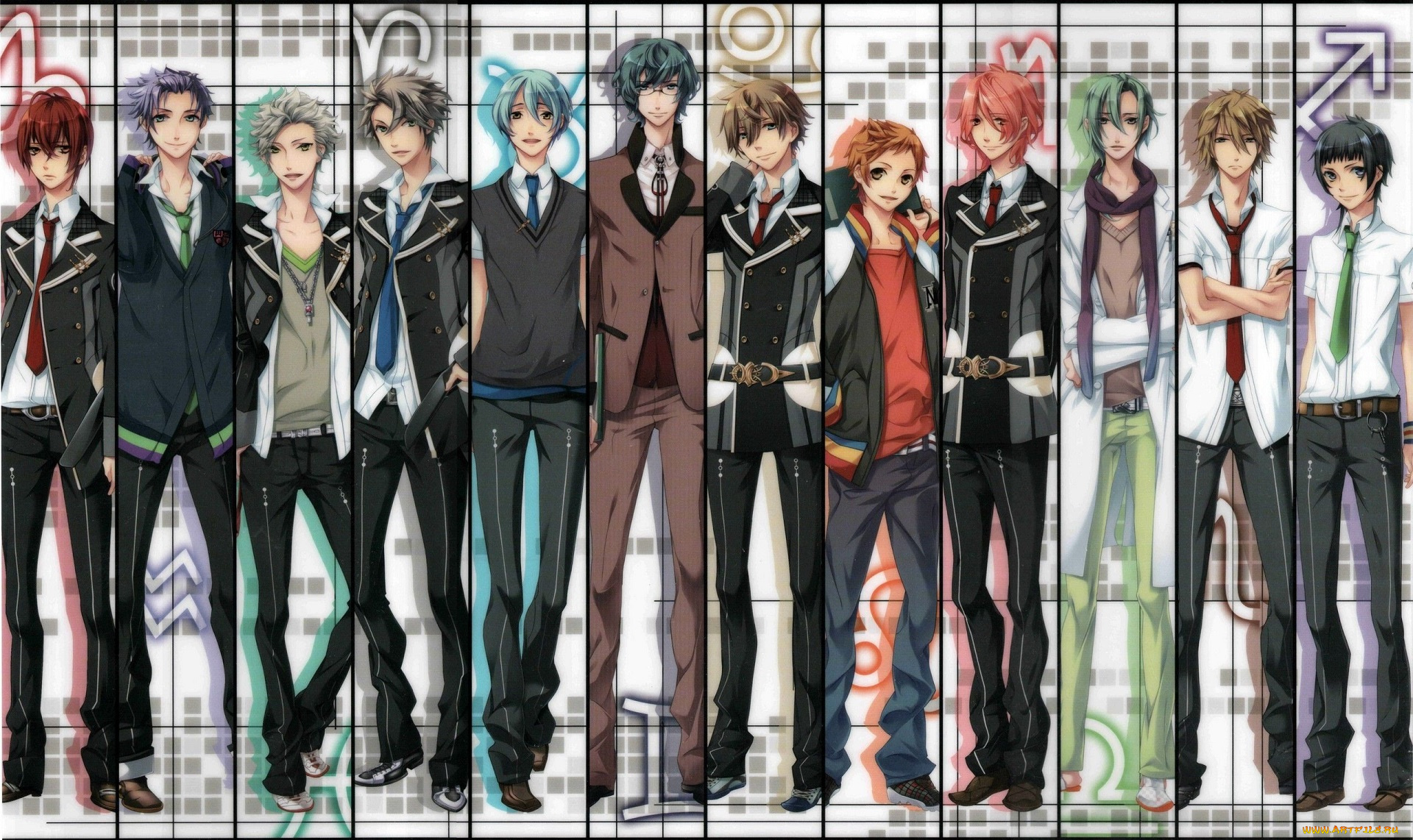 аниме, starry&, 9734, sky, звёздное, небо