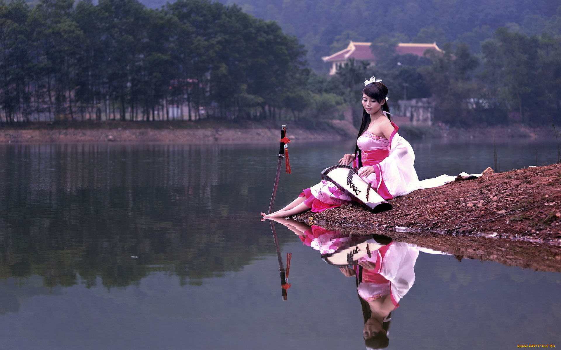 музыка, -временный, девушка