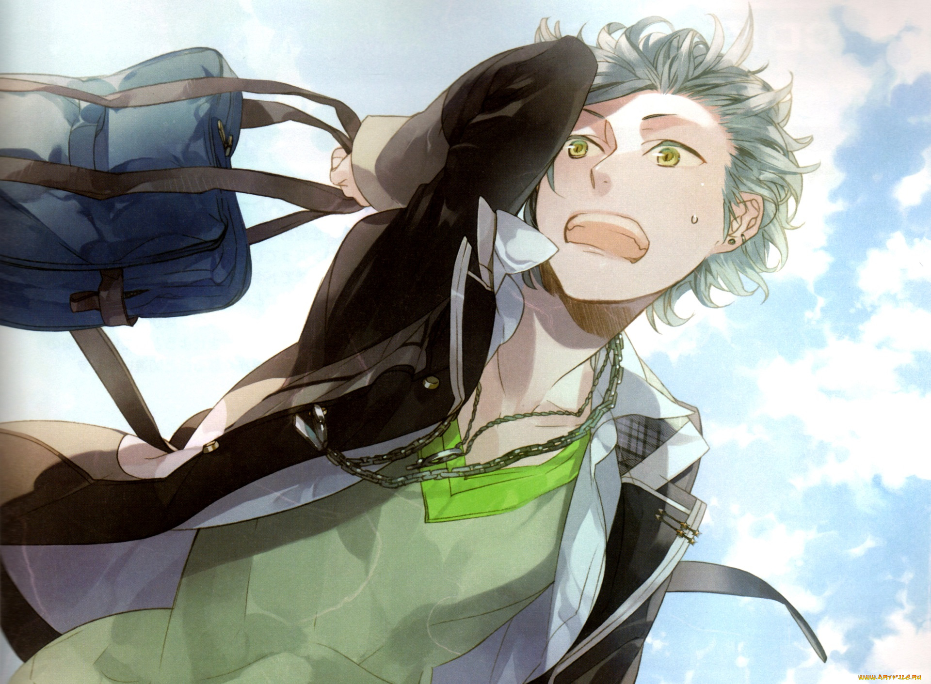 аниме, starry&, 9734, sky, звёздное, небо