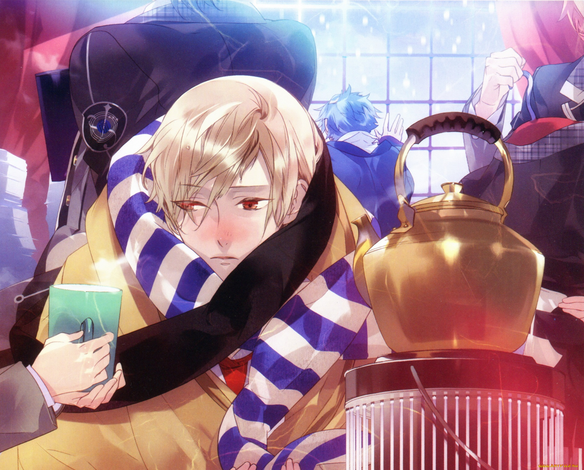 аниме, starry&, 9734, sky, звёздное, небо