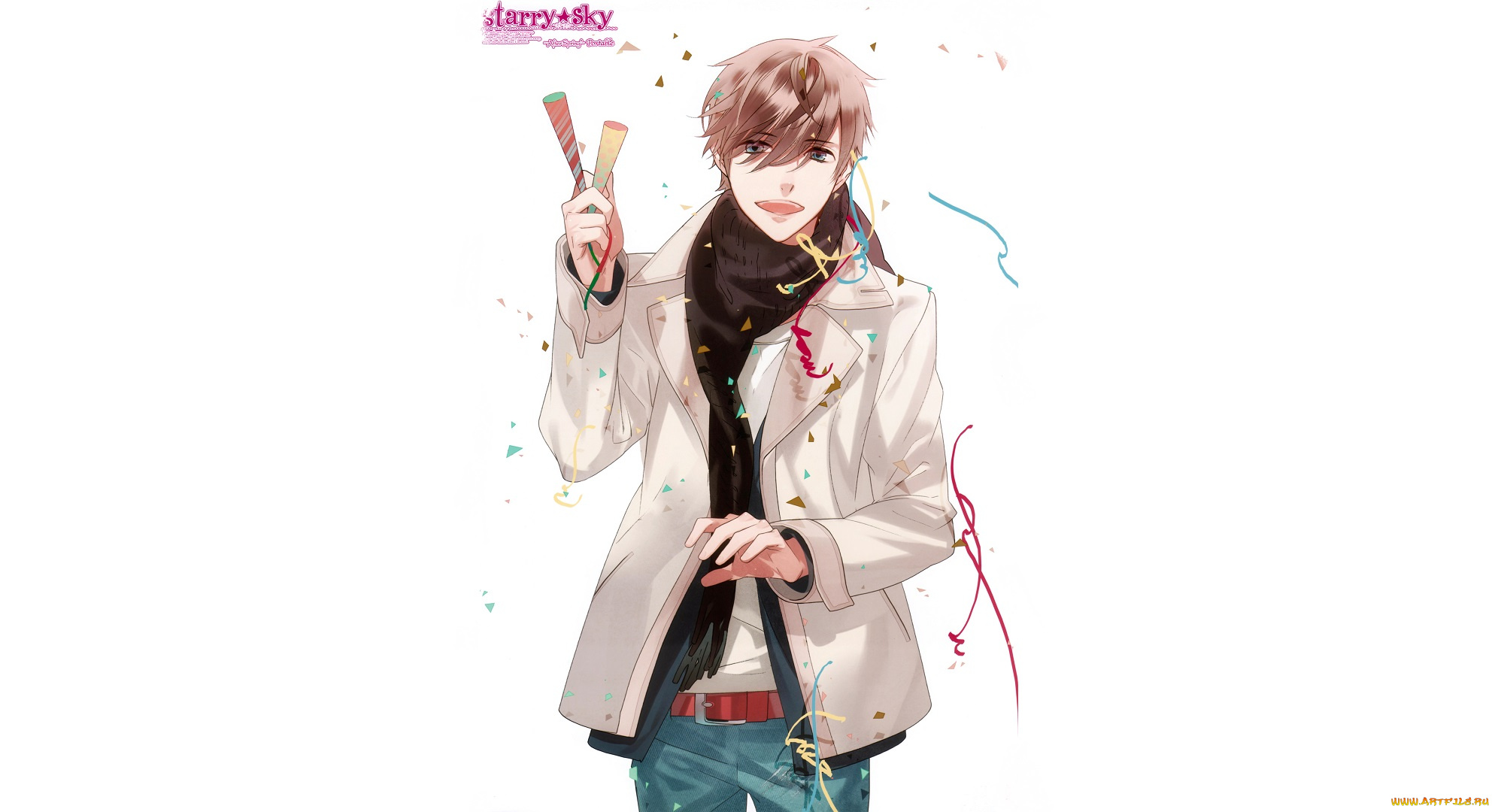 аниме, starry&, 9734, sky, звёздное, небо