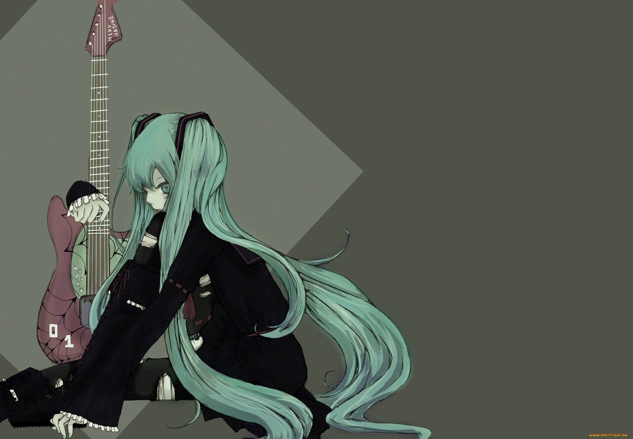 аниме, vocaloid, мику