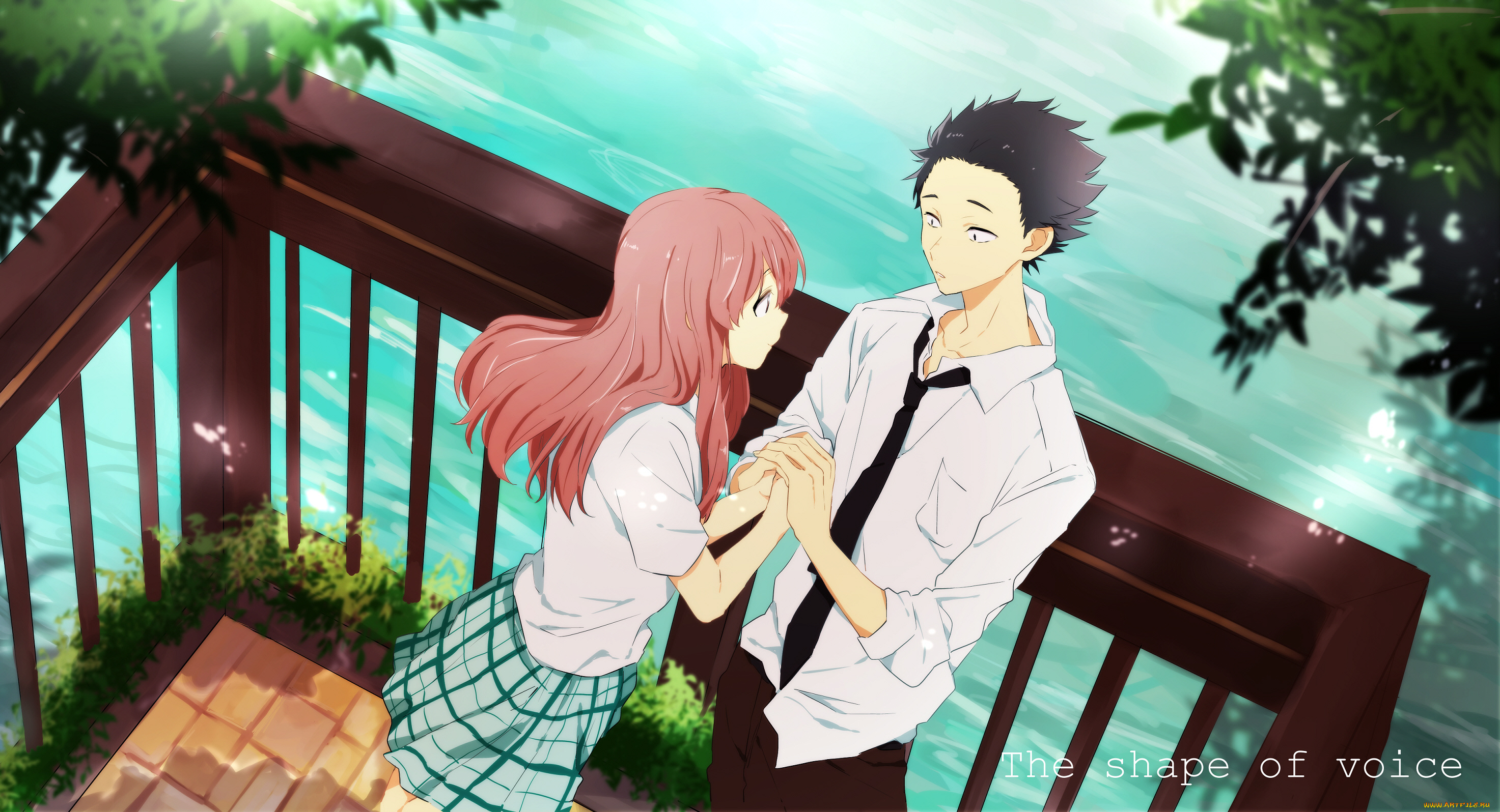 аниме, koe, no, katachi, форма, голоса