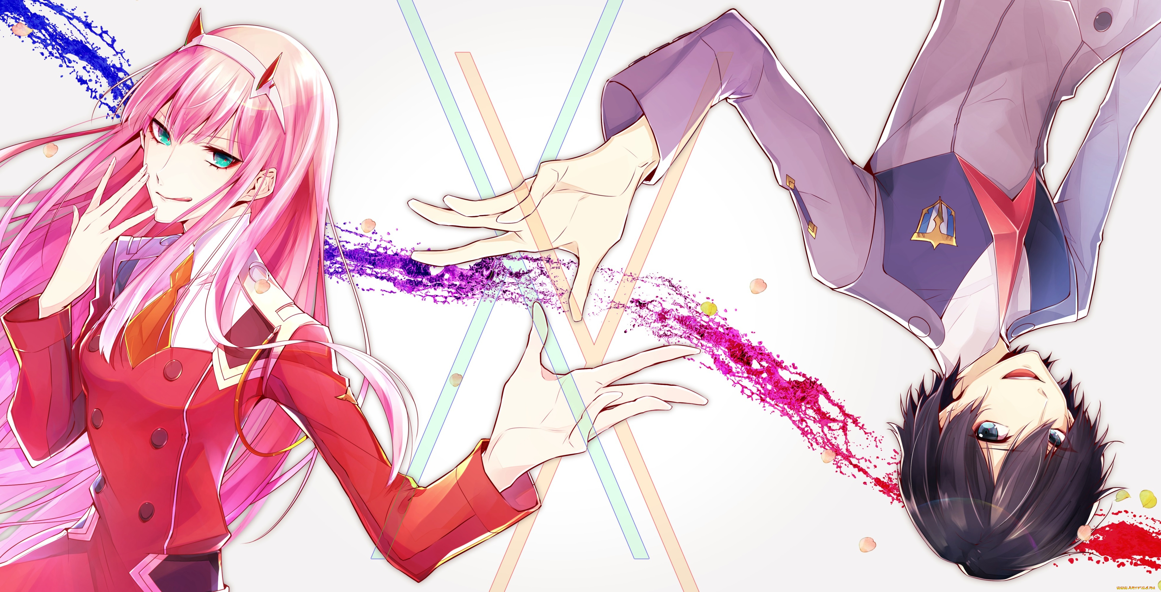 аниме, darling, in, the, frankxx, хиро, 002