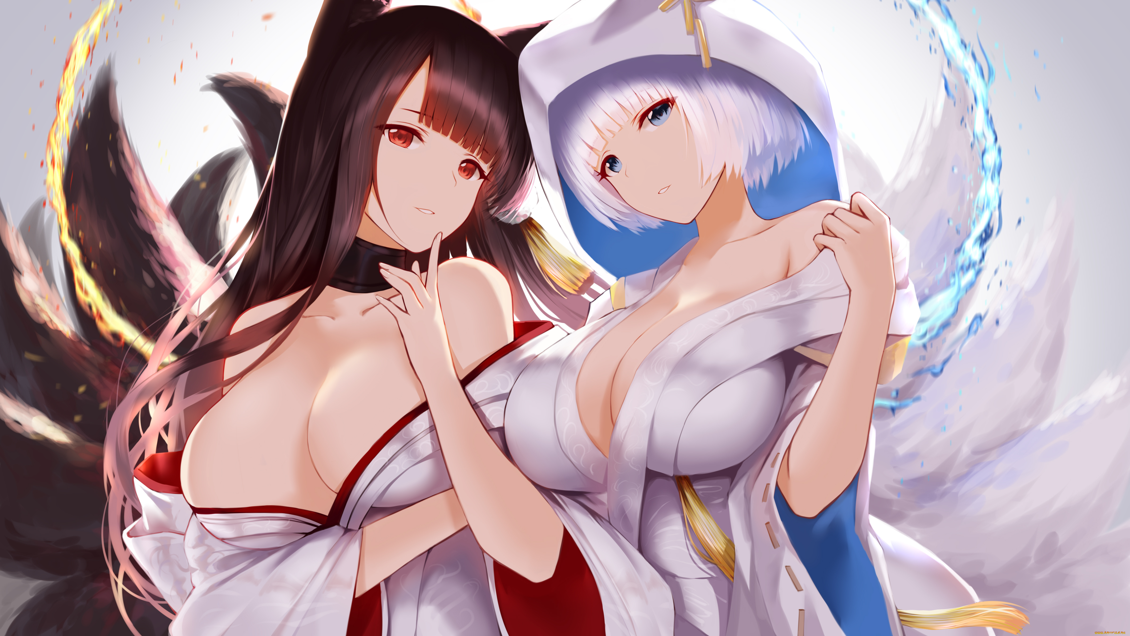 аниме, azur, lane, девушки