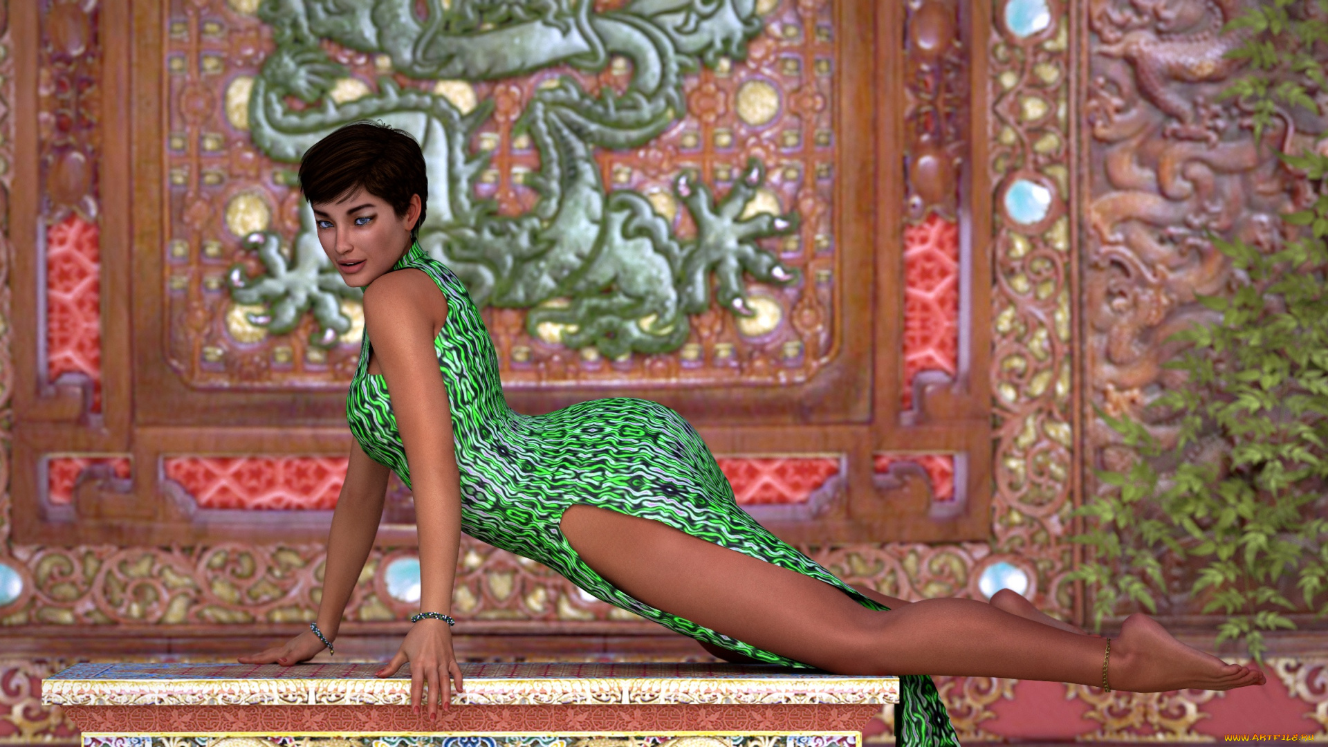 3д, графика, люди, , people, взгляд, девушка, фон