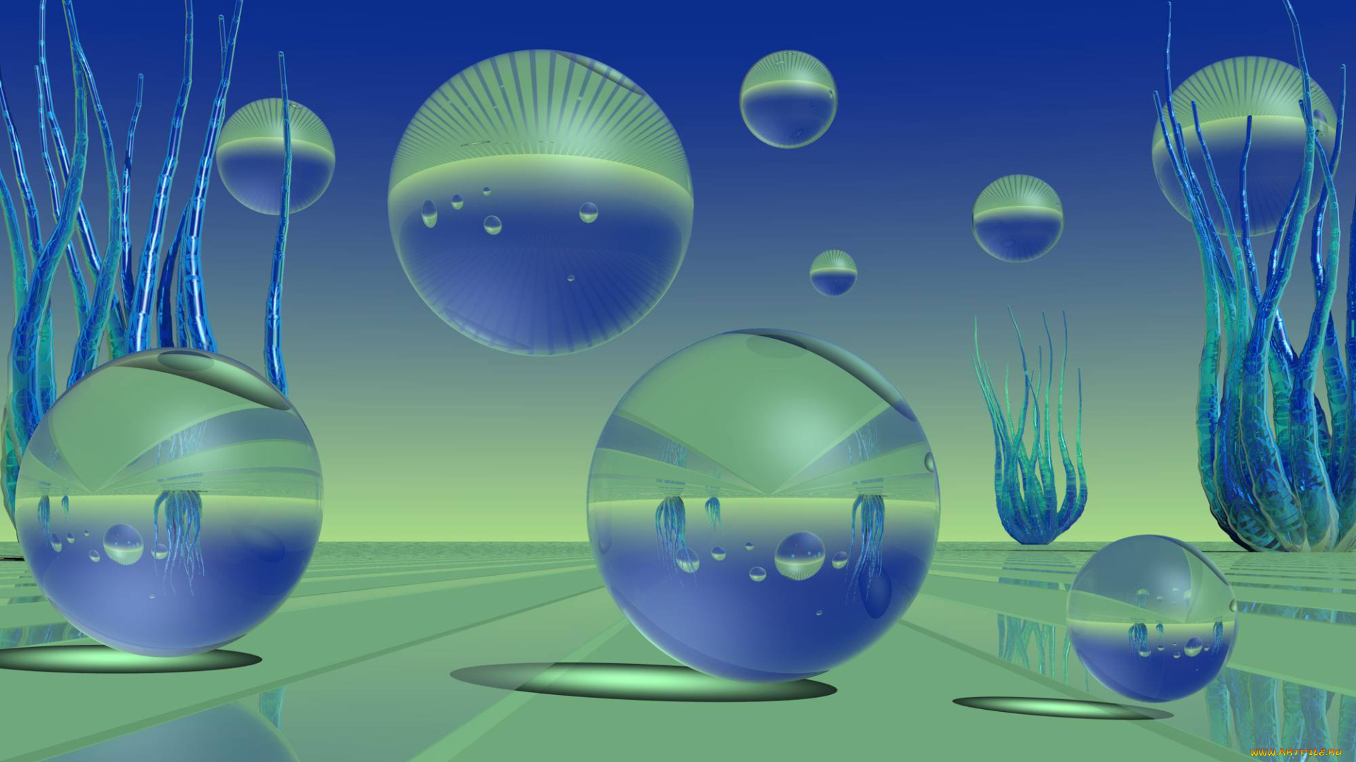 3д, графика, шары, , balls, фон, шары